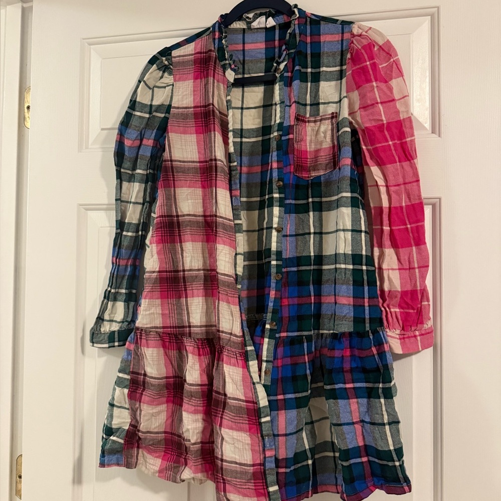 GAP Kids Multicolor Plaid Dress